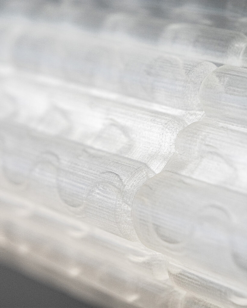 Goth pendant light, designed by Arthur Bitsch in 2024, inspired by Gothic architecture, 3D printed.