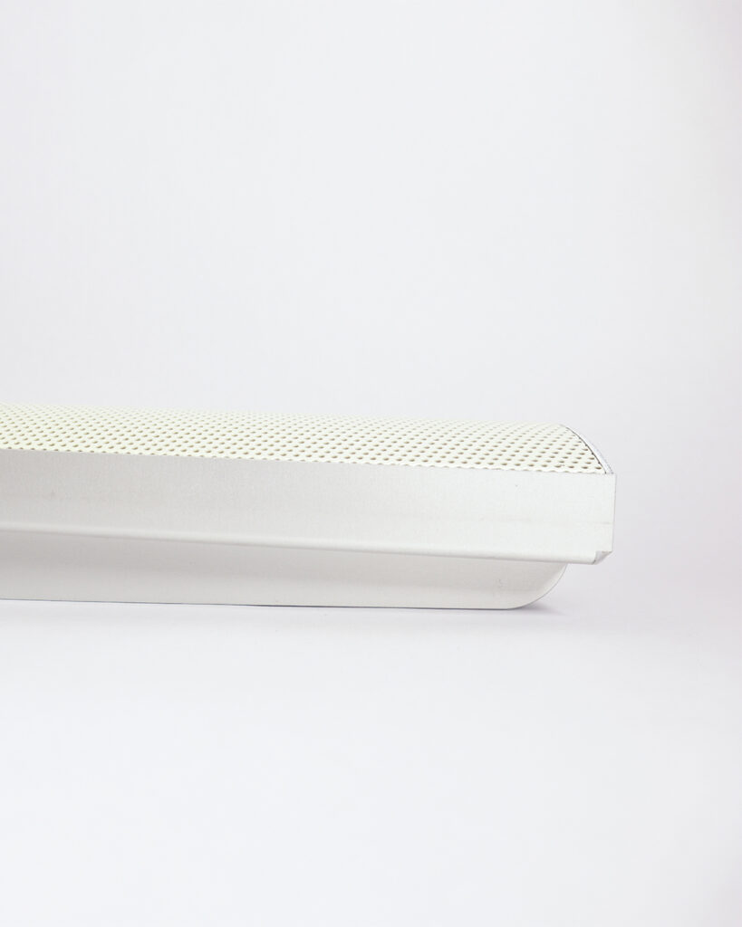 Hillel lamp by Arthur Bitsch, designed in 2023, made from aluminum and perforated steel.